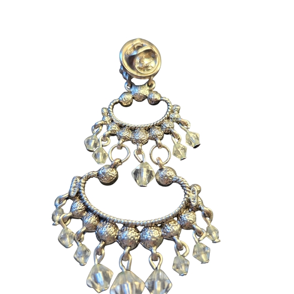 P011 ✨️ PIN - Silver tone with crystals/rhinestones - Picture 3 of 3